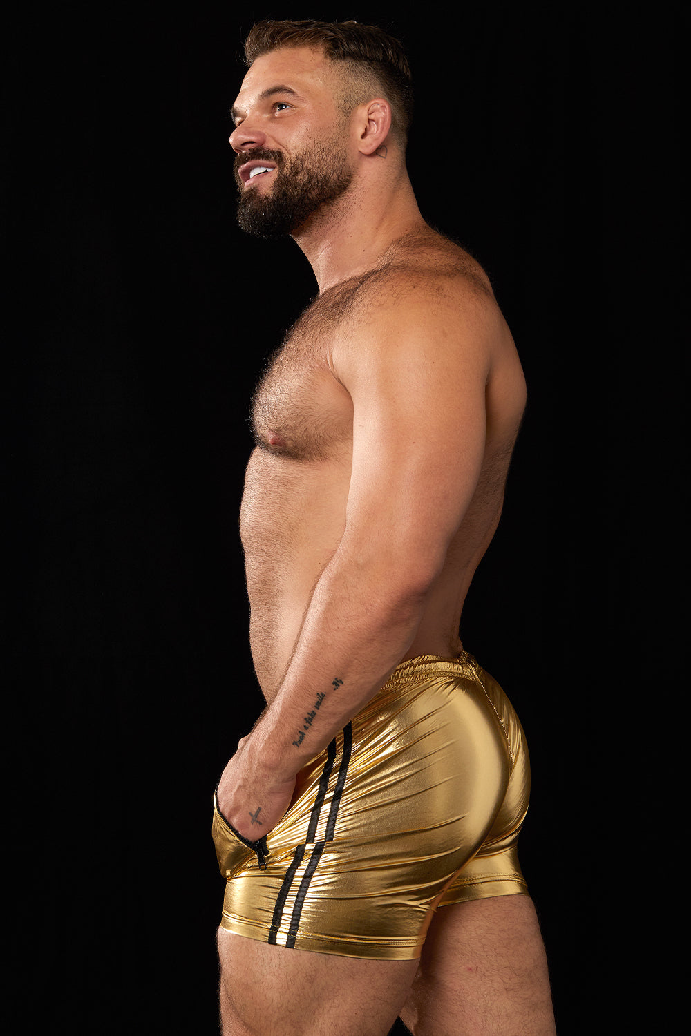 Gold Donkey Butt Shorts (Pre-Order est end of May)