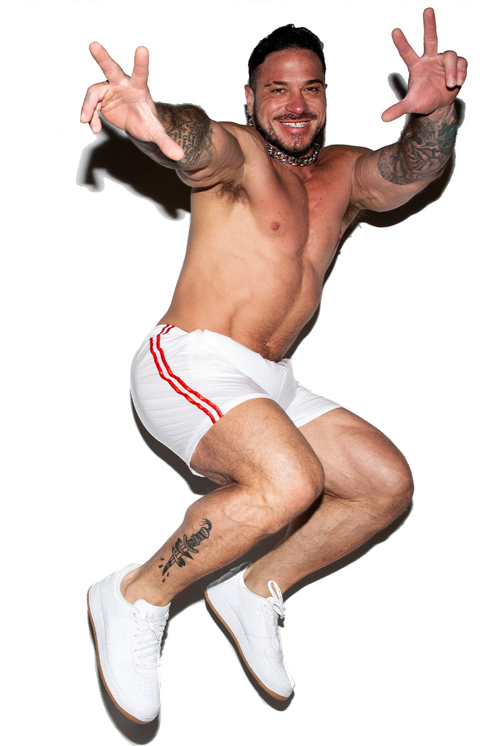 White Donkey Butt Shorts
