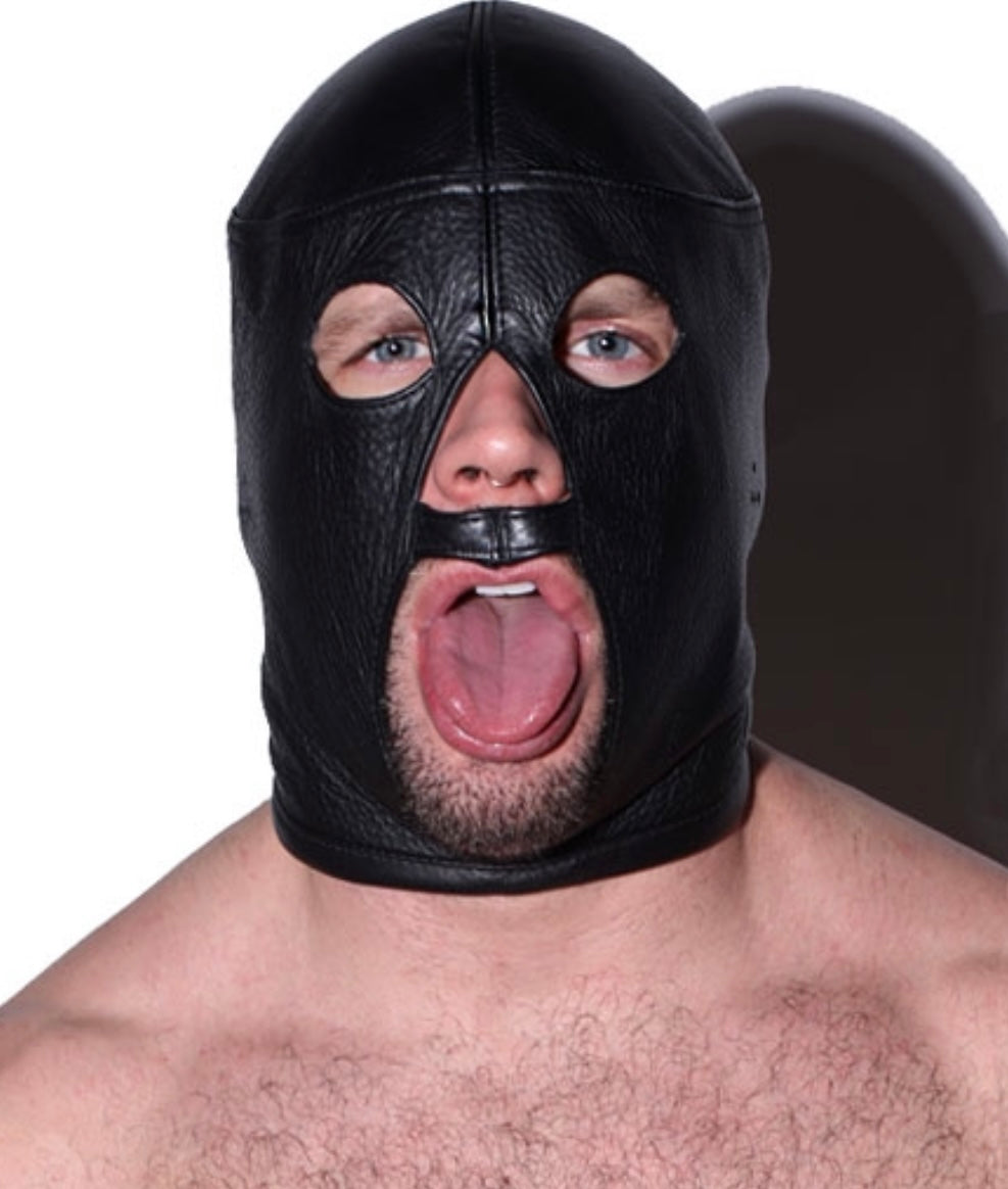 Real Leather Large Mouth Hood