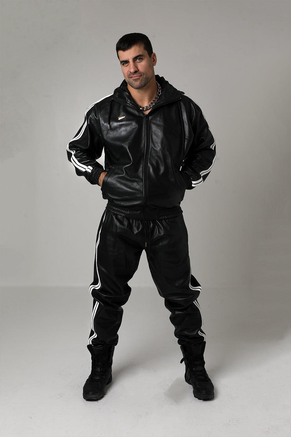 Leather Tracksuit