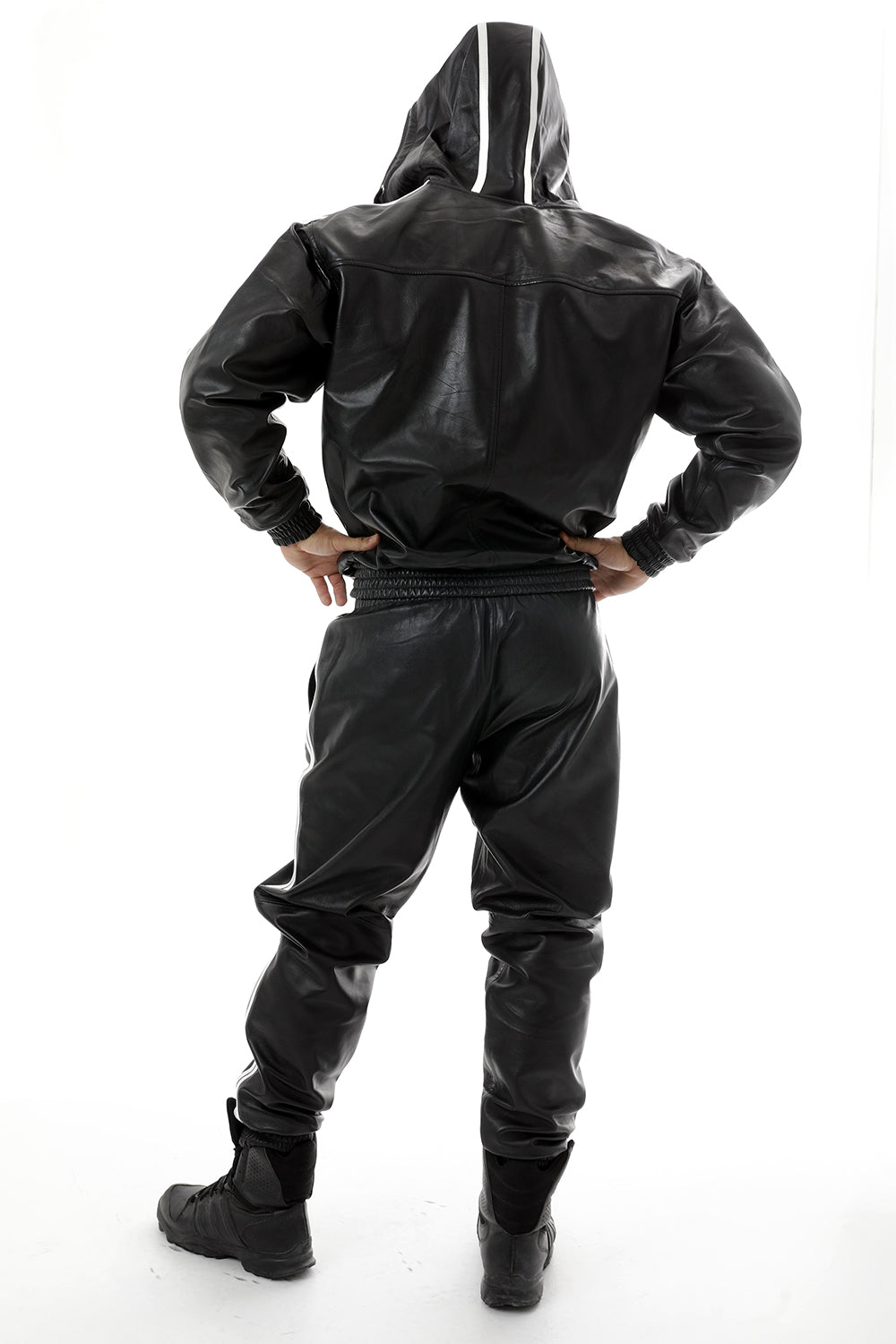 Leather Tracksuit Jacket