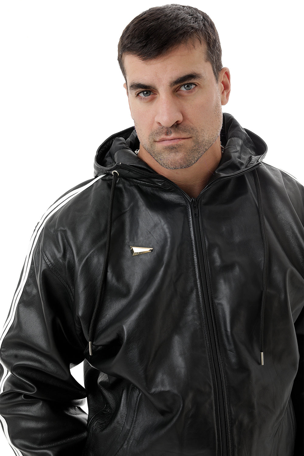 Leather Tracksuit Jacket