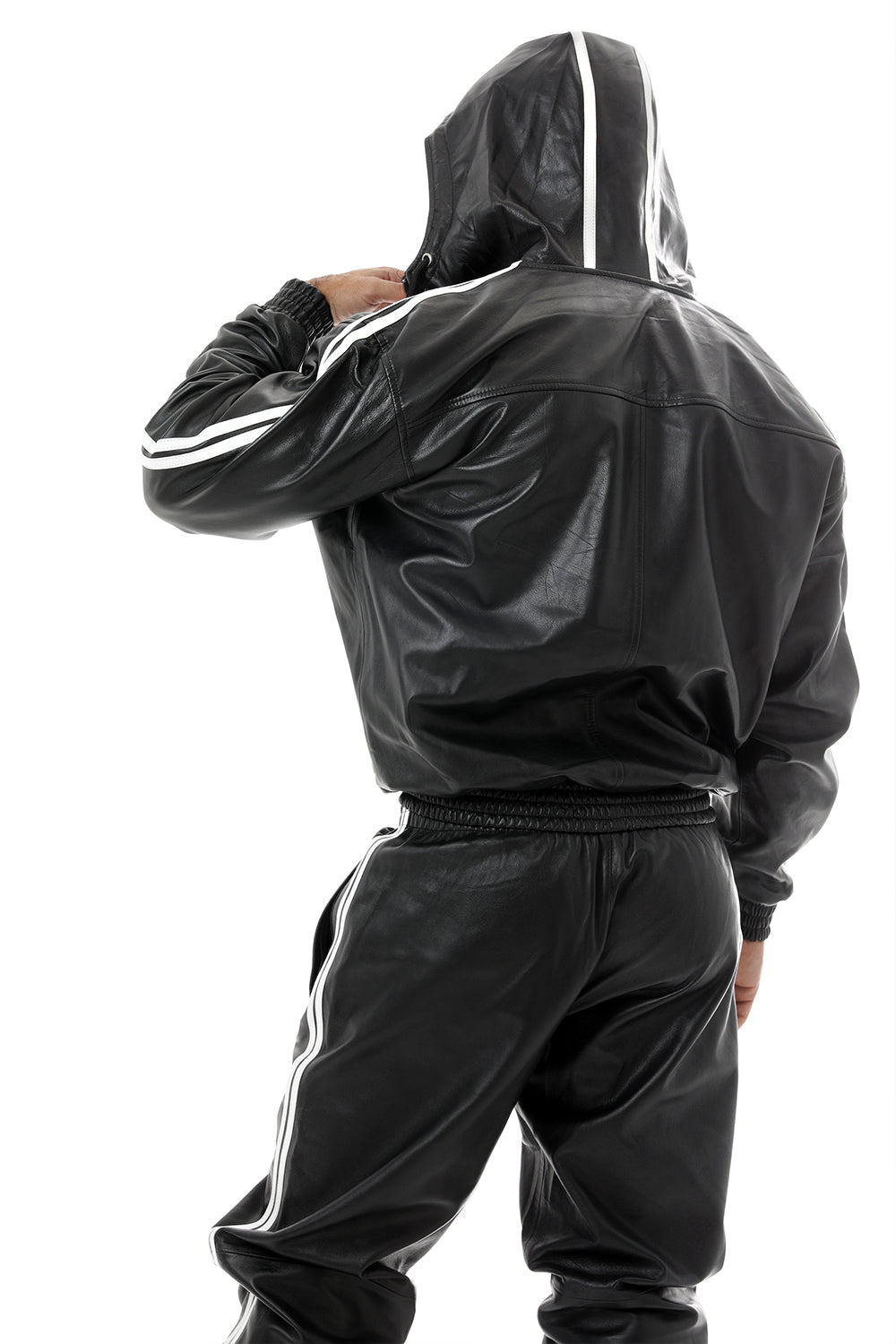 Leather Tracksuit Jacket