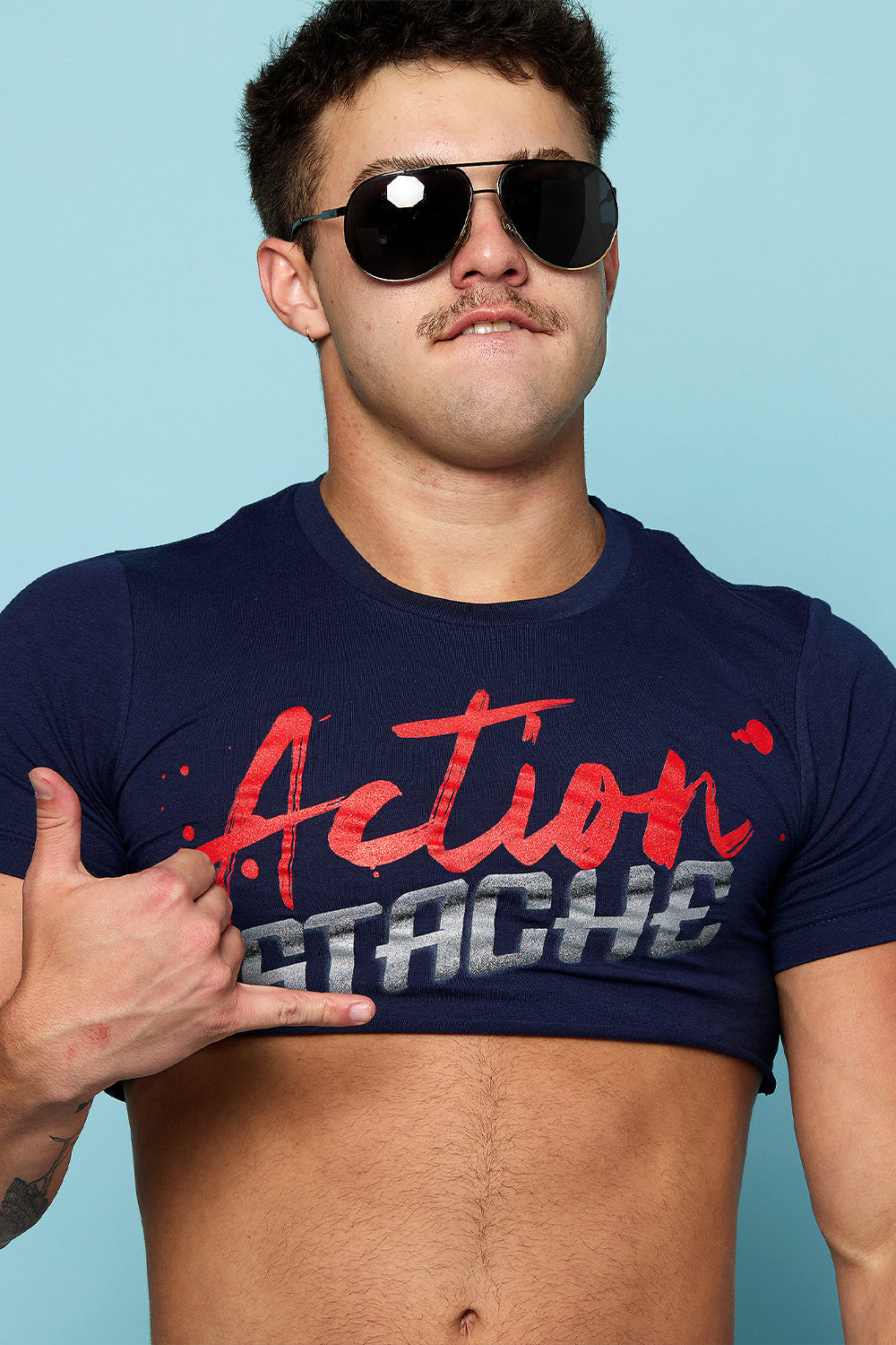 Action Stache Crop Top