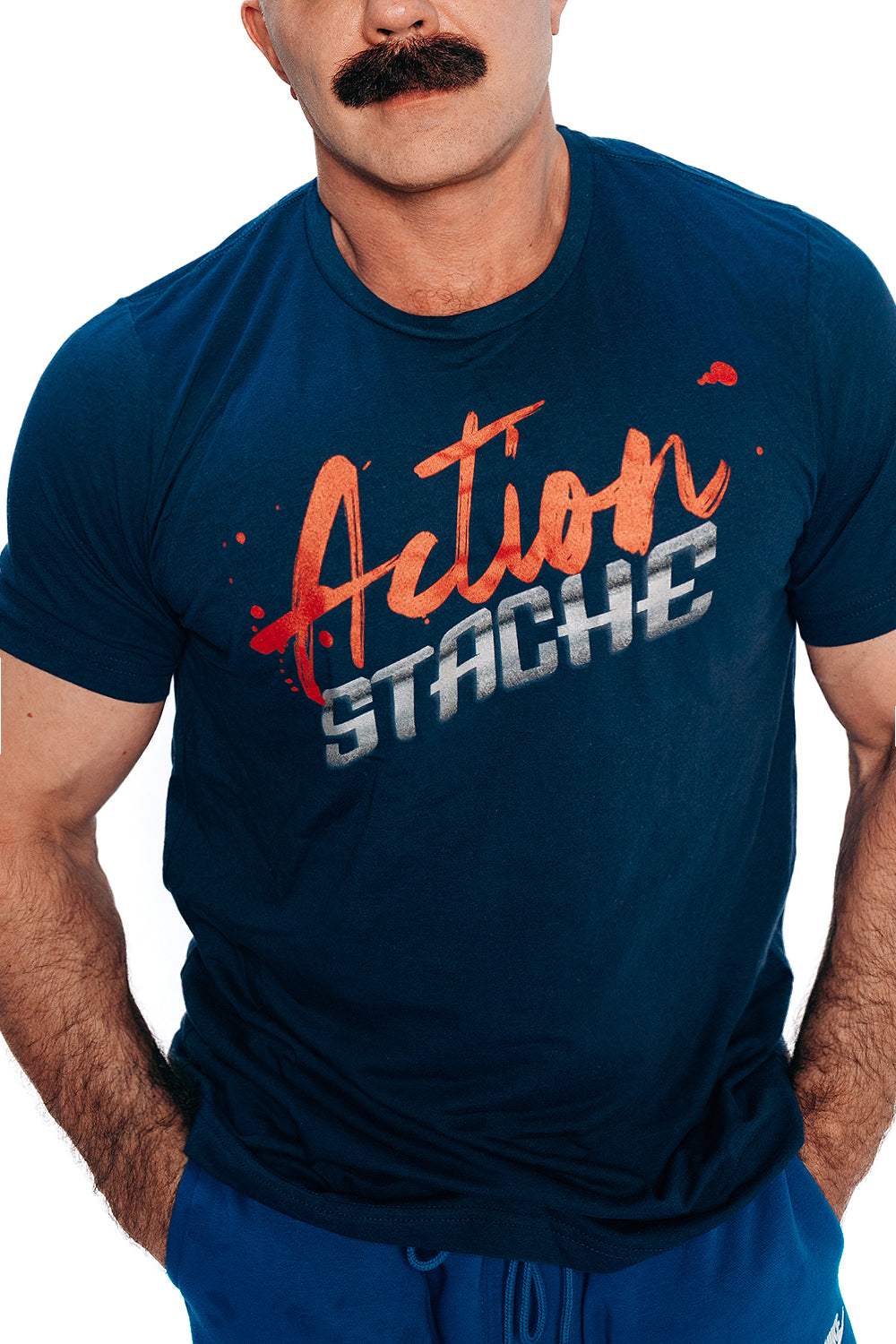 Action Stache Tee Shirt