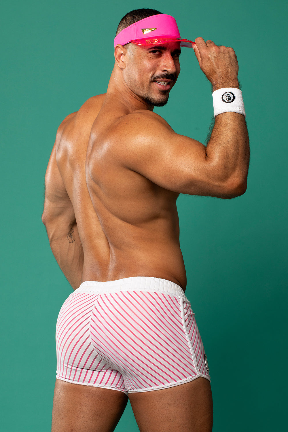 Candy Striped Swim Shorts