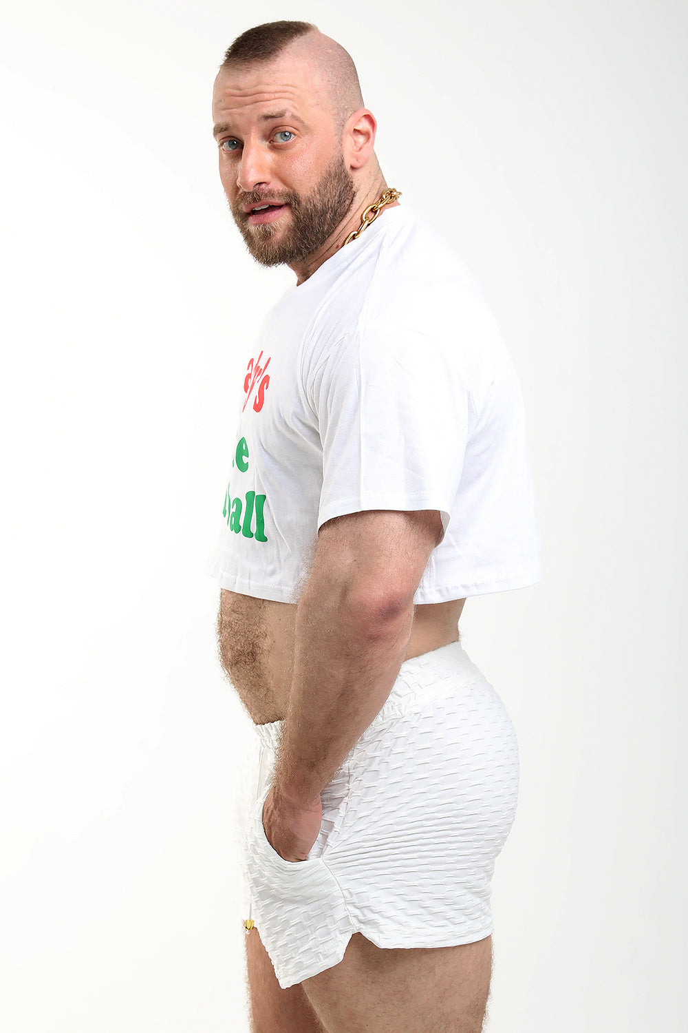 Daddy&#39;s Little Meatball Crop Top