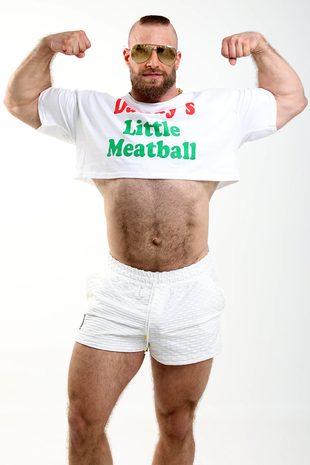 Daddy&#39;s Little Meatball Crop Top