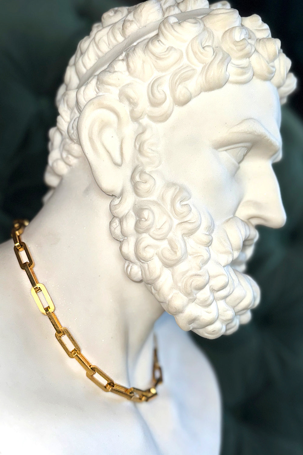 Empire Chain (Matte Gold, Faceted Link)
