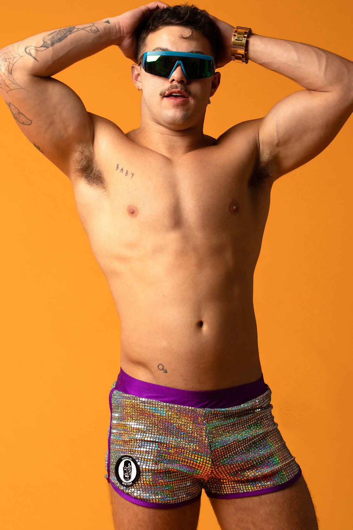Tomorrowland Holographic Short Shorts