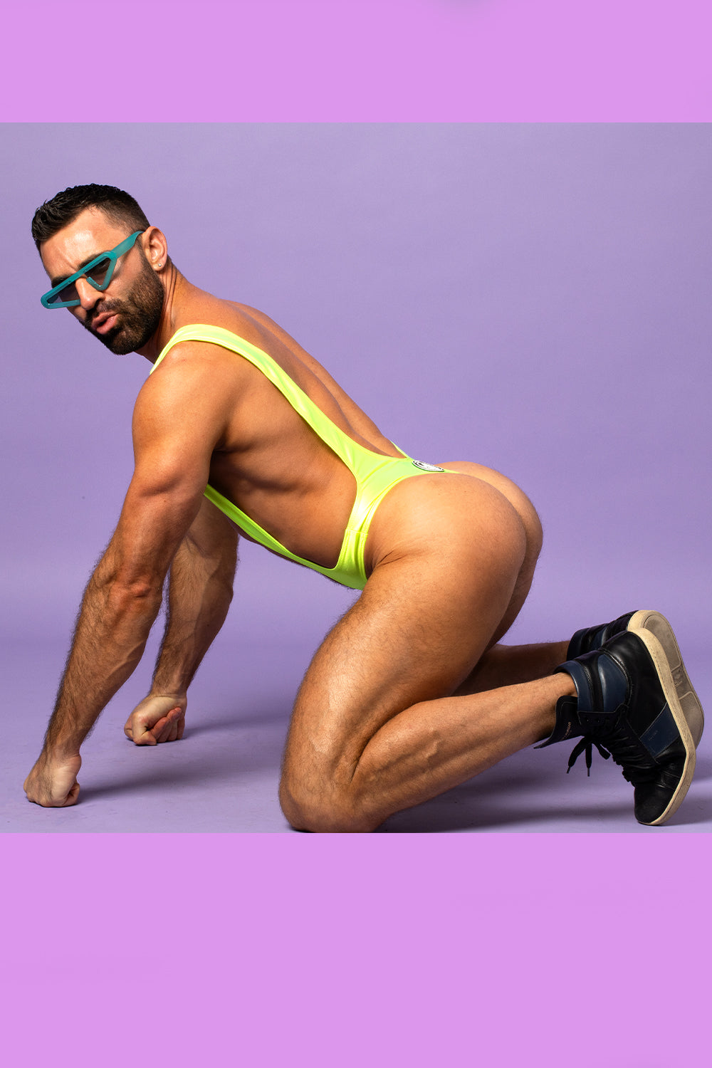 Neon Acid Swim Sling