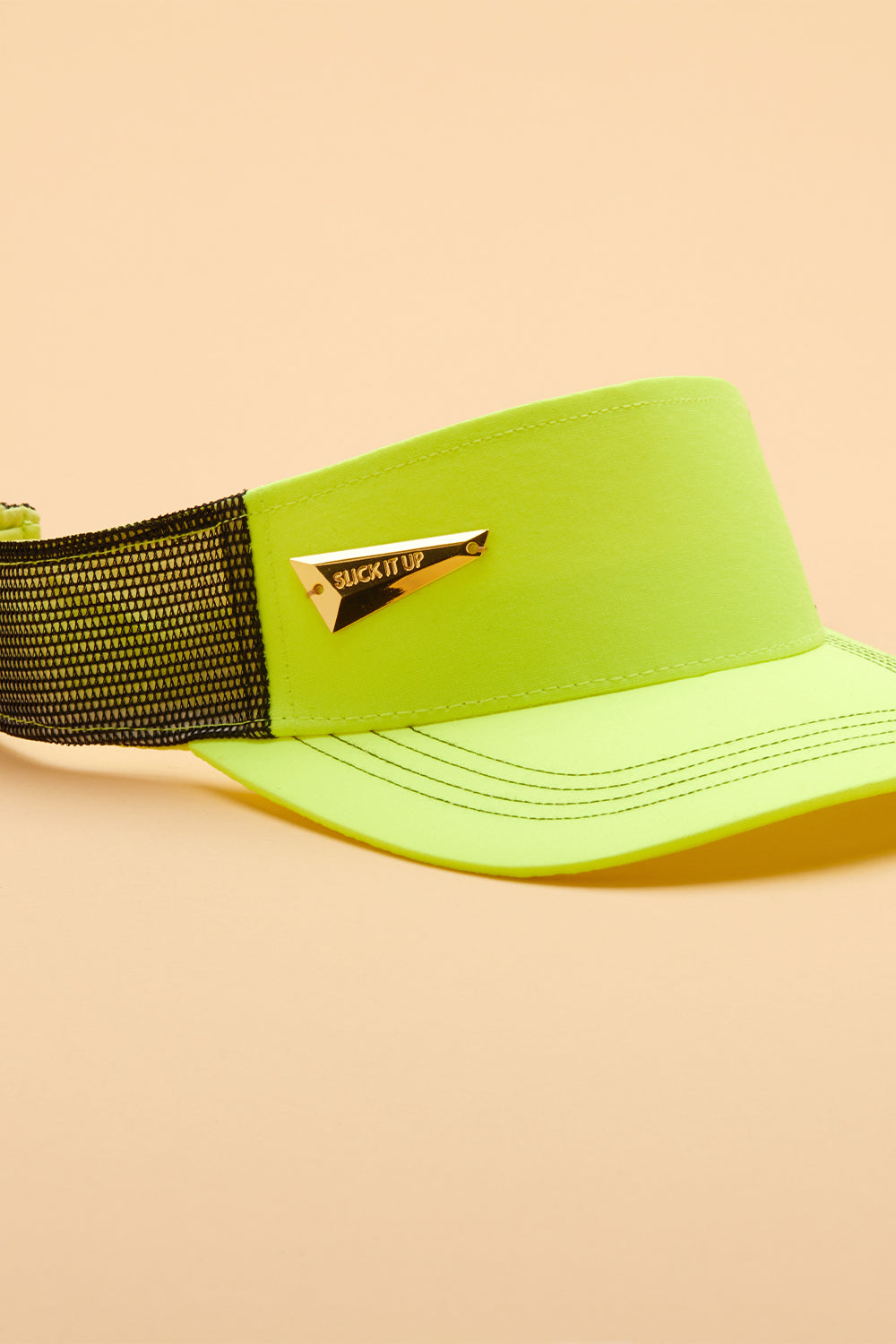 Neon Yellow Visor Gold Razor Logo