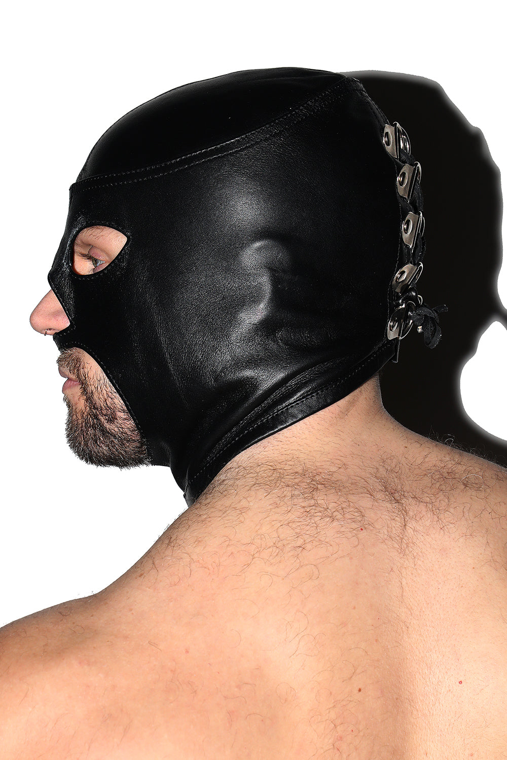 Real Leather Large Mouth Hood