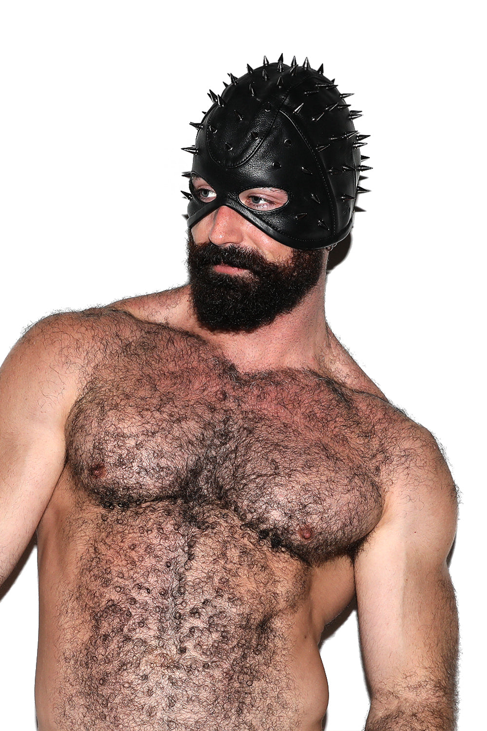 Real Leather Spiked Sexecutioner Hood