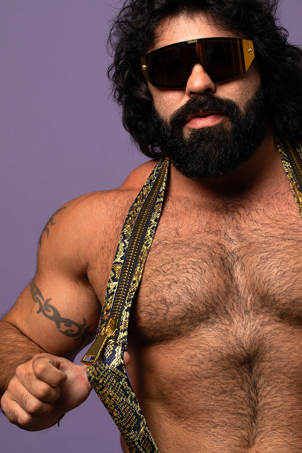 Mega Zipper Italian Python Sling (Gauntlets included!)