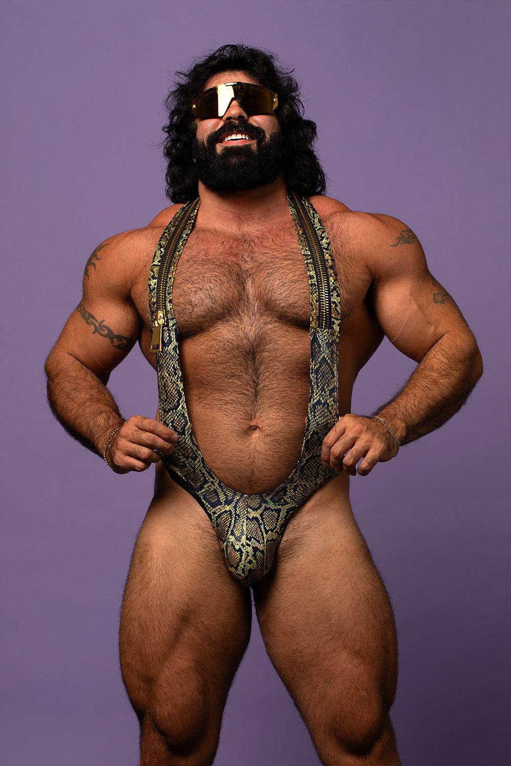 Mega Zipper Italian Python Sling (Gauntlets included!)