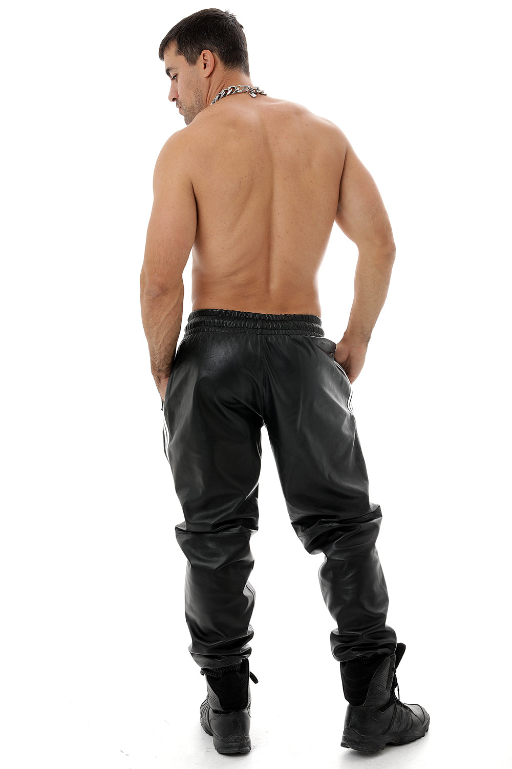 Leather Track Pants