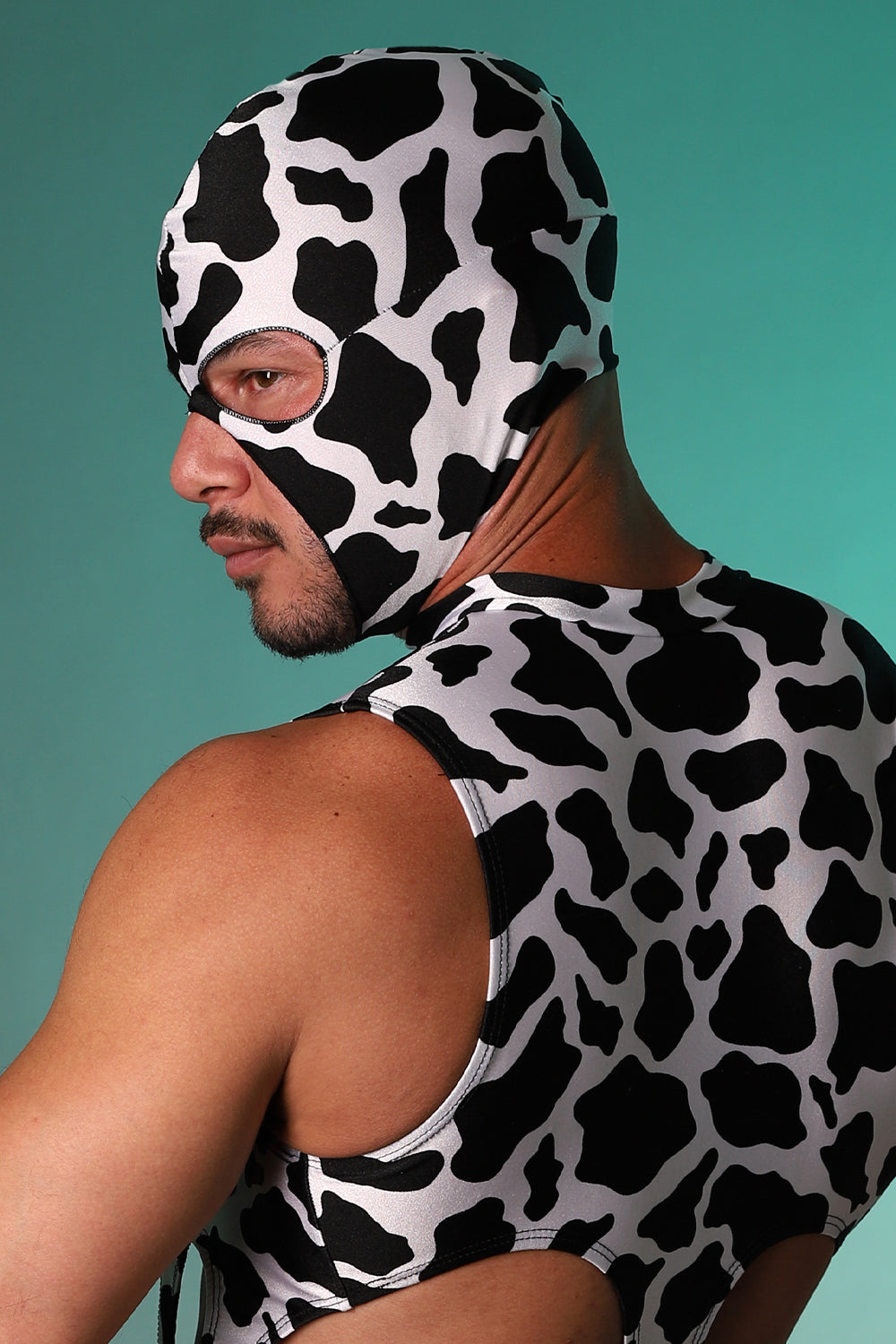 Cow Print Sexecutioner Hood - Slick It Up 