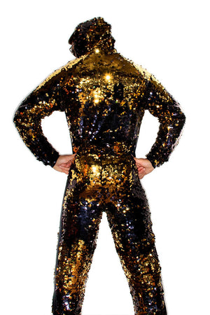 Mens sequin jumpsuit hot sale