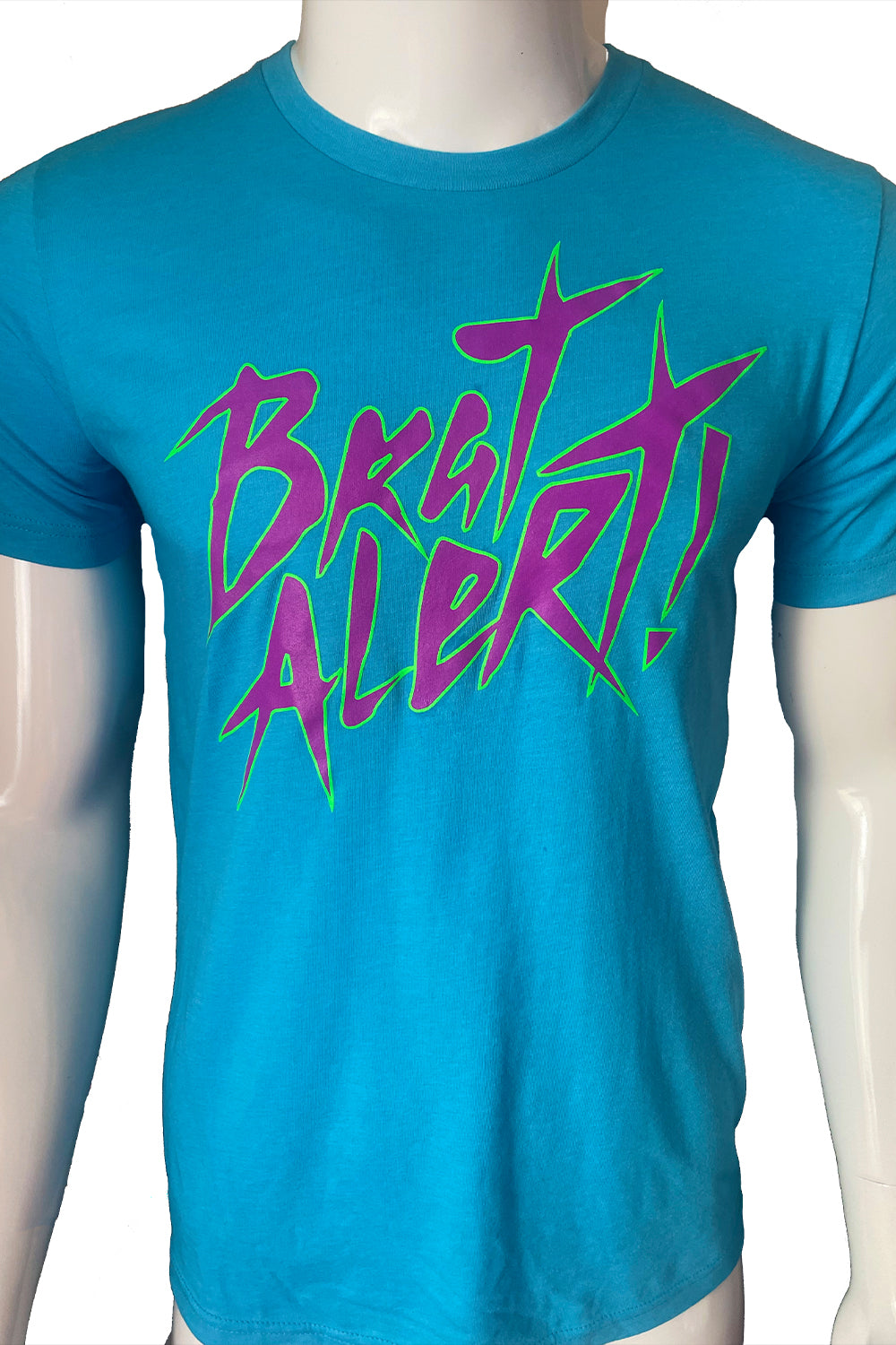 Brat Alert Tee (Blacklight glowing ink) - Slick It Up 