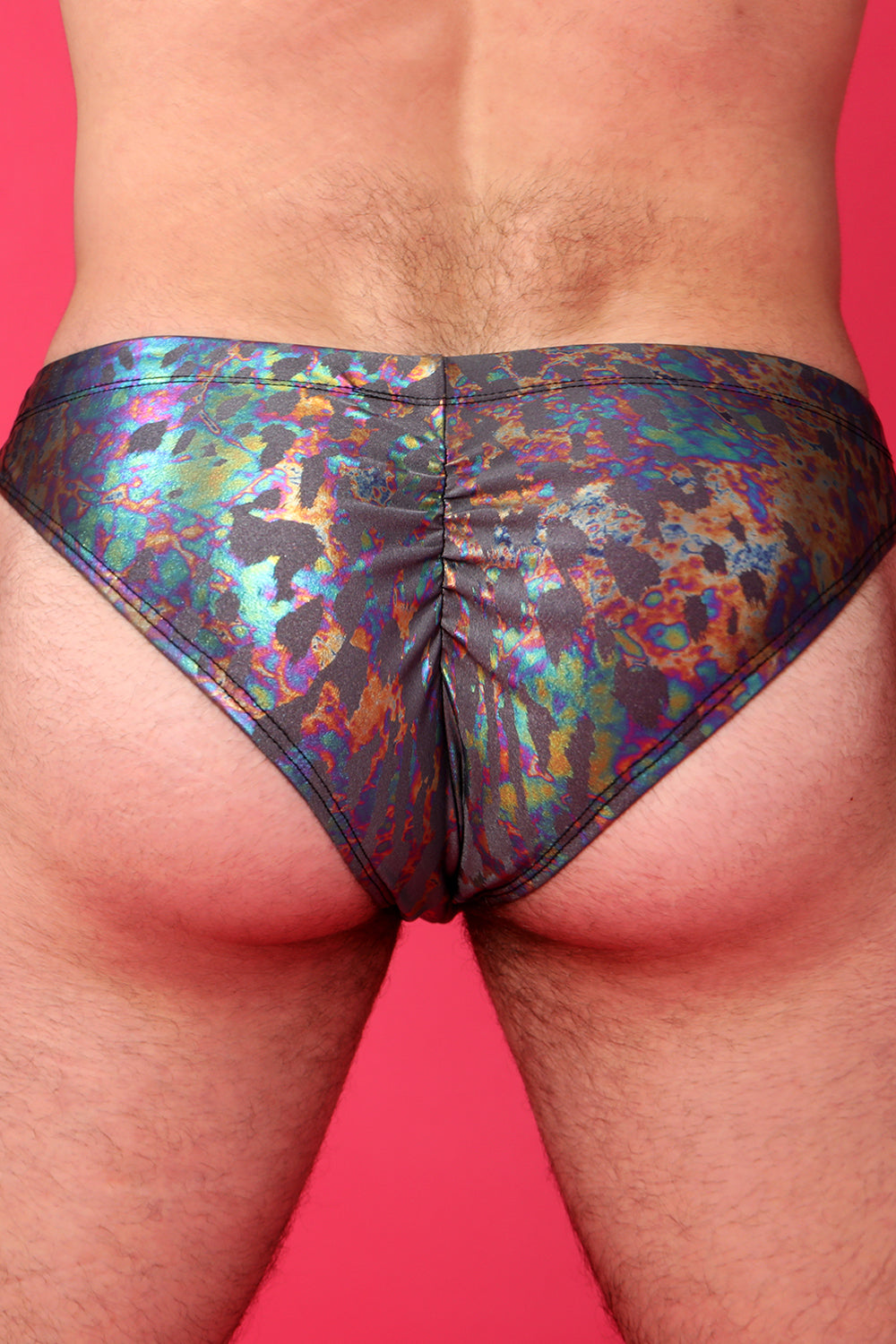 Oil Slick Butt Cut Swimsuit - Slick It Up 