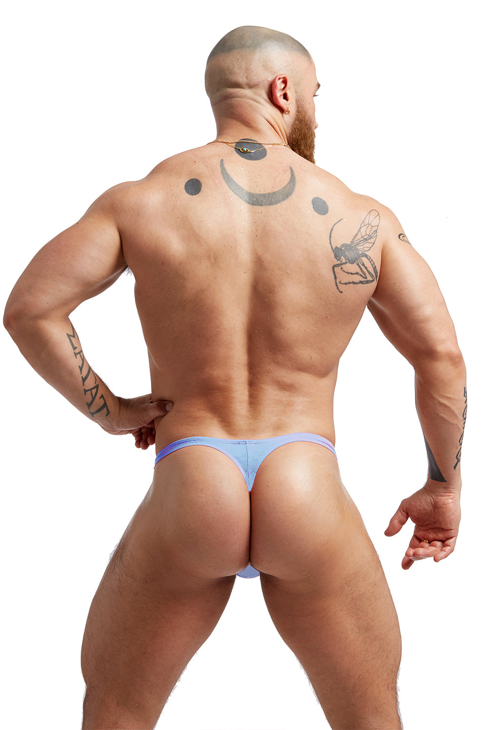 Bubblekini Thong (Baby Blue) - Slick It Up 