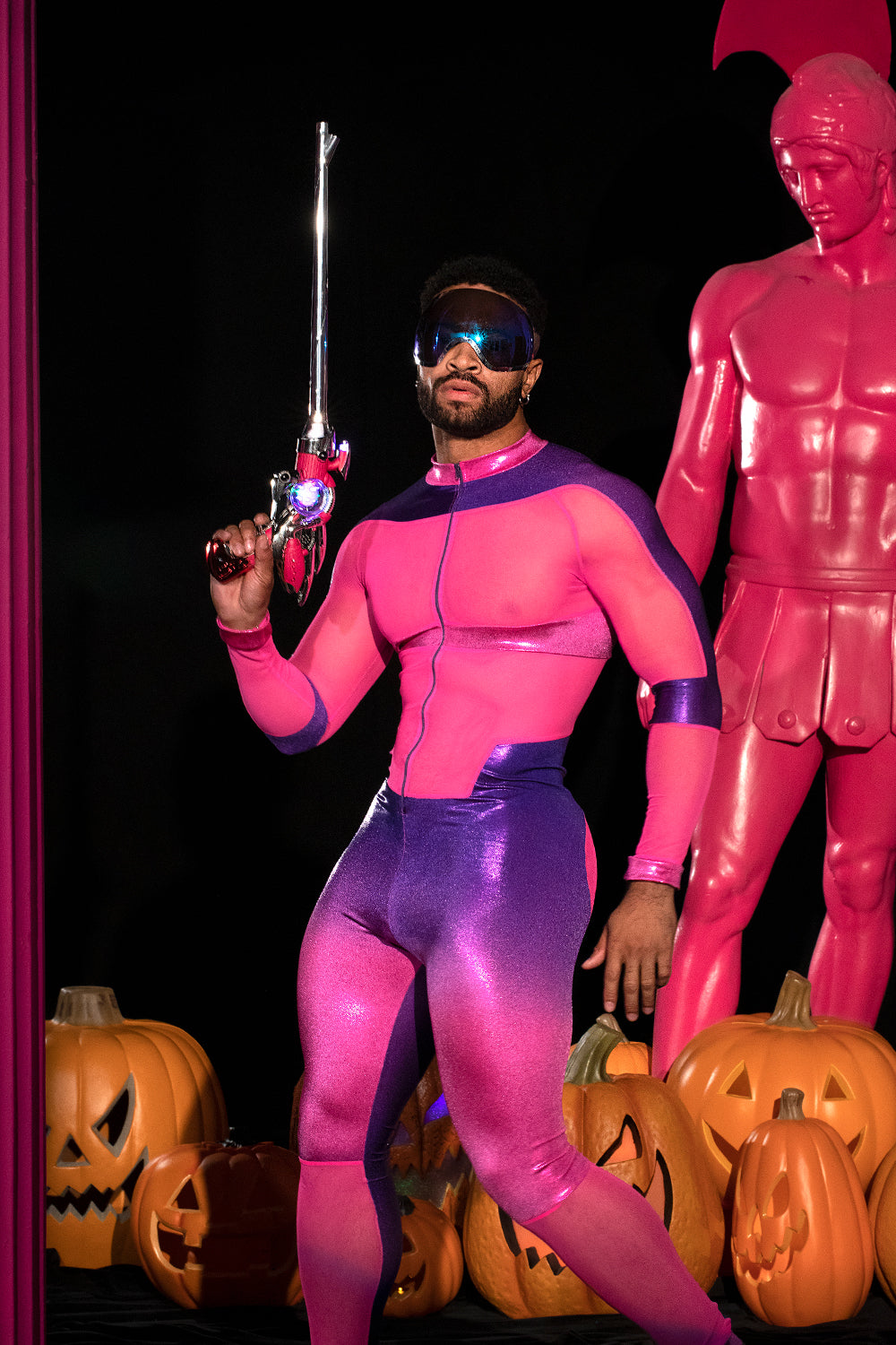 Pink and Purple Metallic Space Suit - Slick It Up 