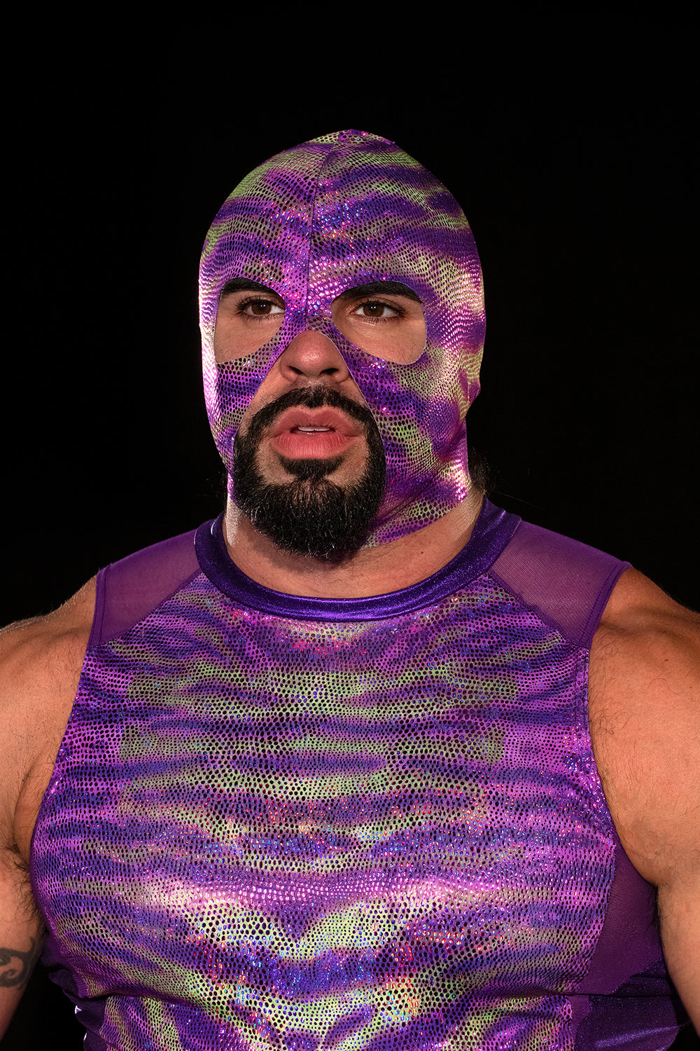 Purple Holographic Hood - Slick It Up 