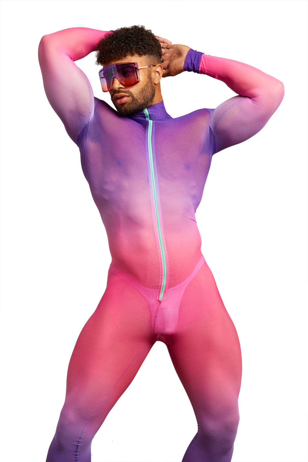 Pink to Purple Ombre Bodysuit